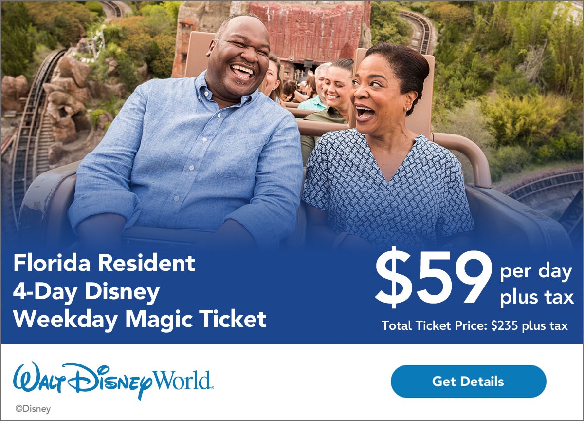 DISNEY WORLD® 4-DAY WEEKDAY MAGIC TICKETS